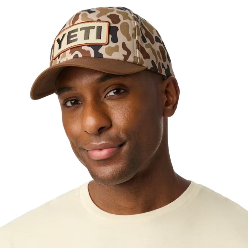 Logo Woven Flat Brim Snapback Hat Camo, view: 5