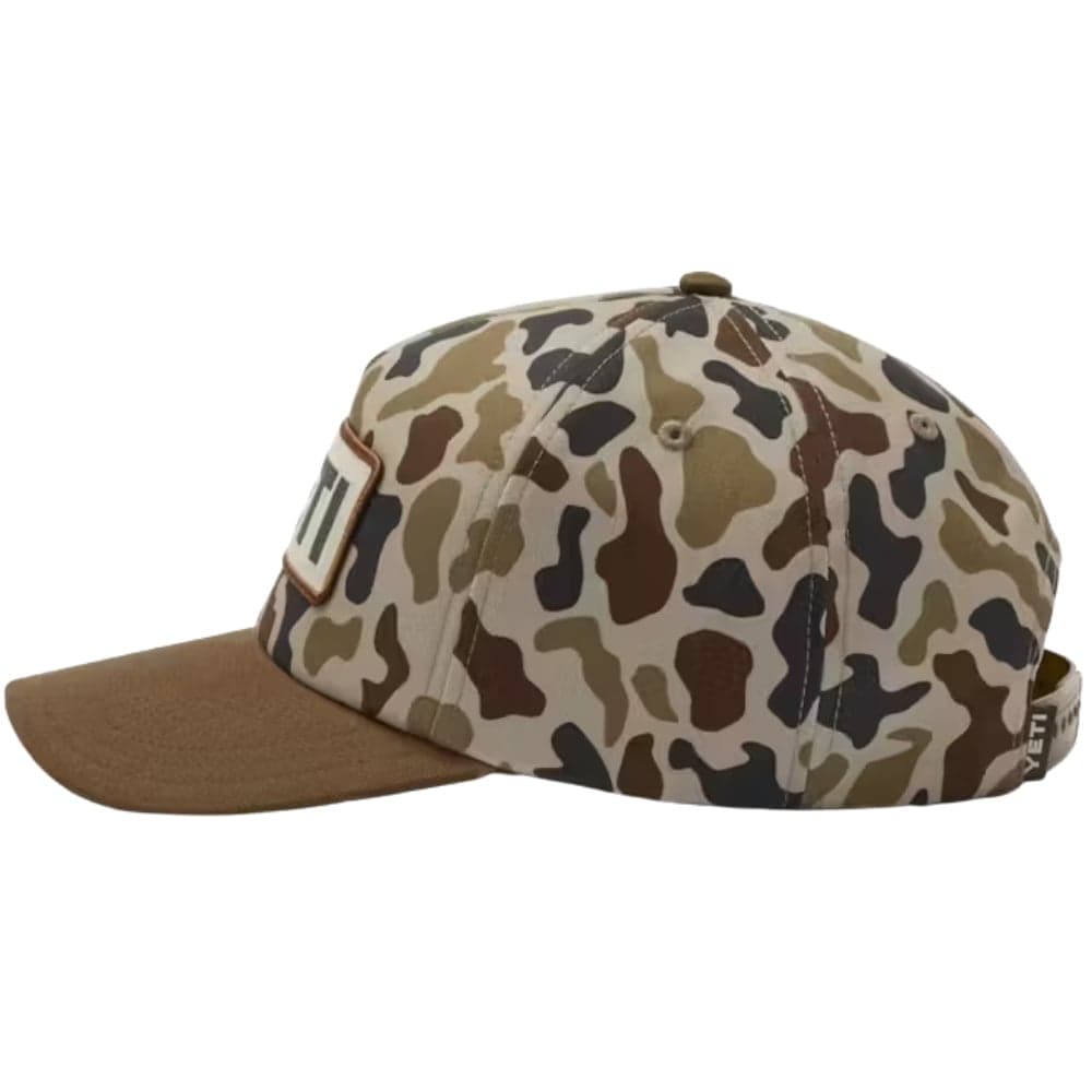 Logo Woven Flat Brim Snapback Hat Camo, view: 2