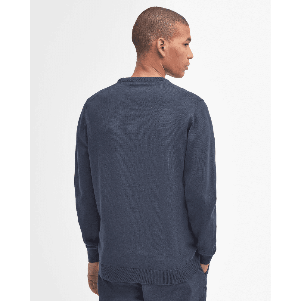 Pima Cotton Crew Navy, view: 2