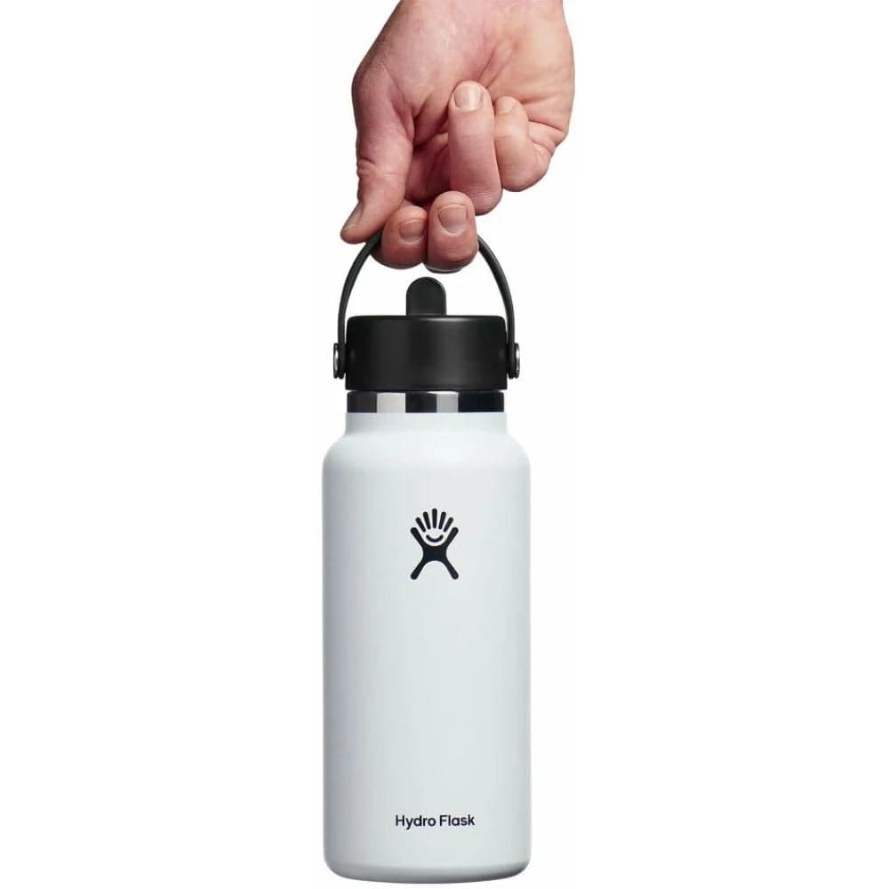 Wide Flex Straw Cap 32 oz (946 ml) White, view: 1