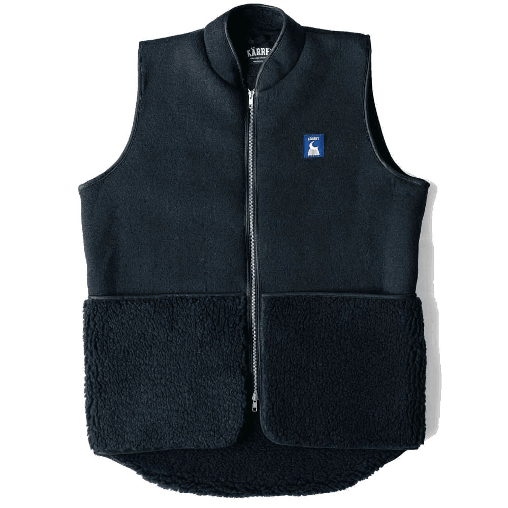 Retro Pile Vest Navy, view: 0