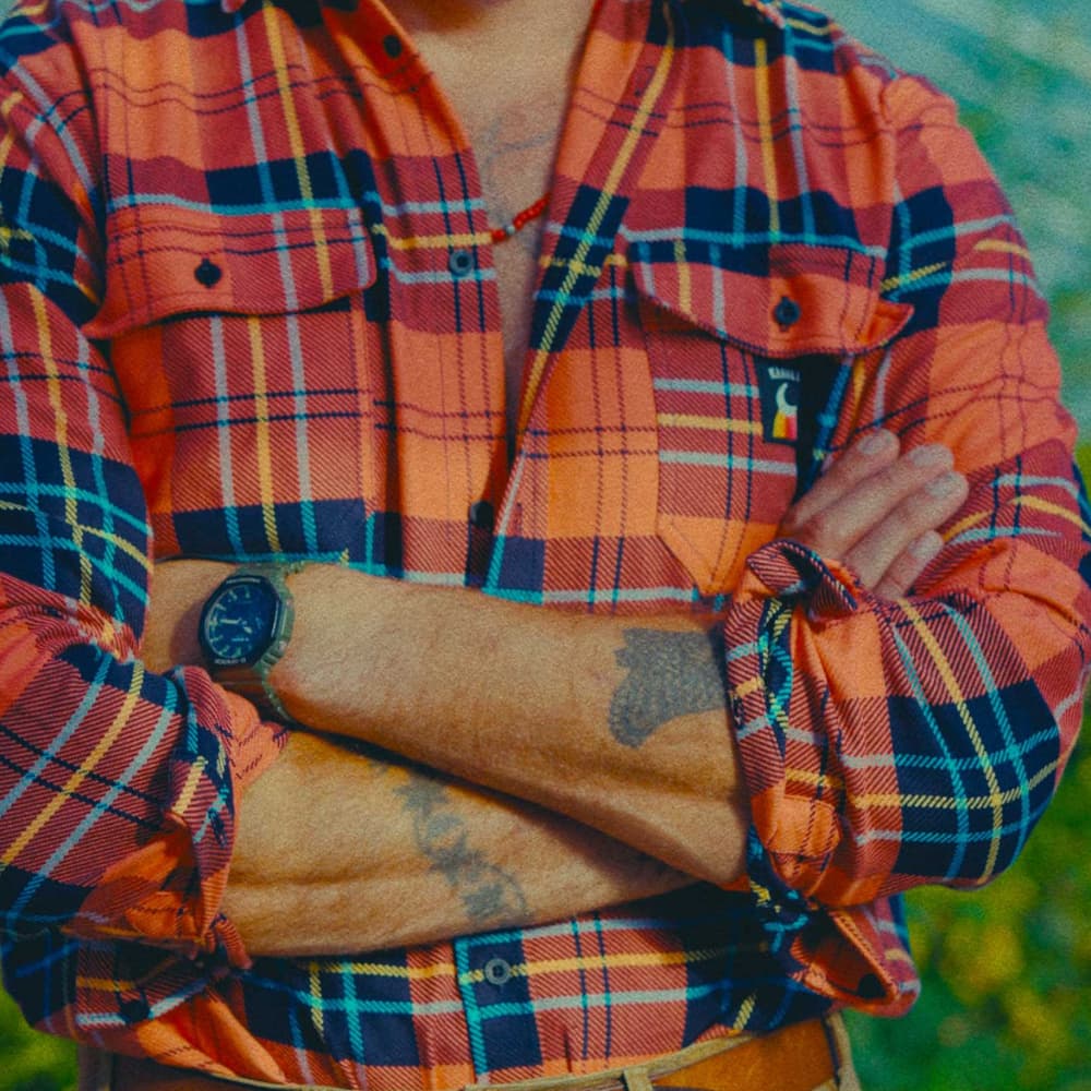Tartan Check Shirt Coral Red / Multi, view: 1