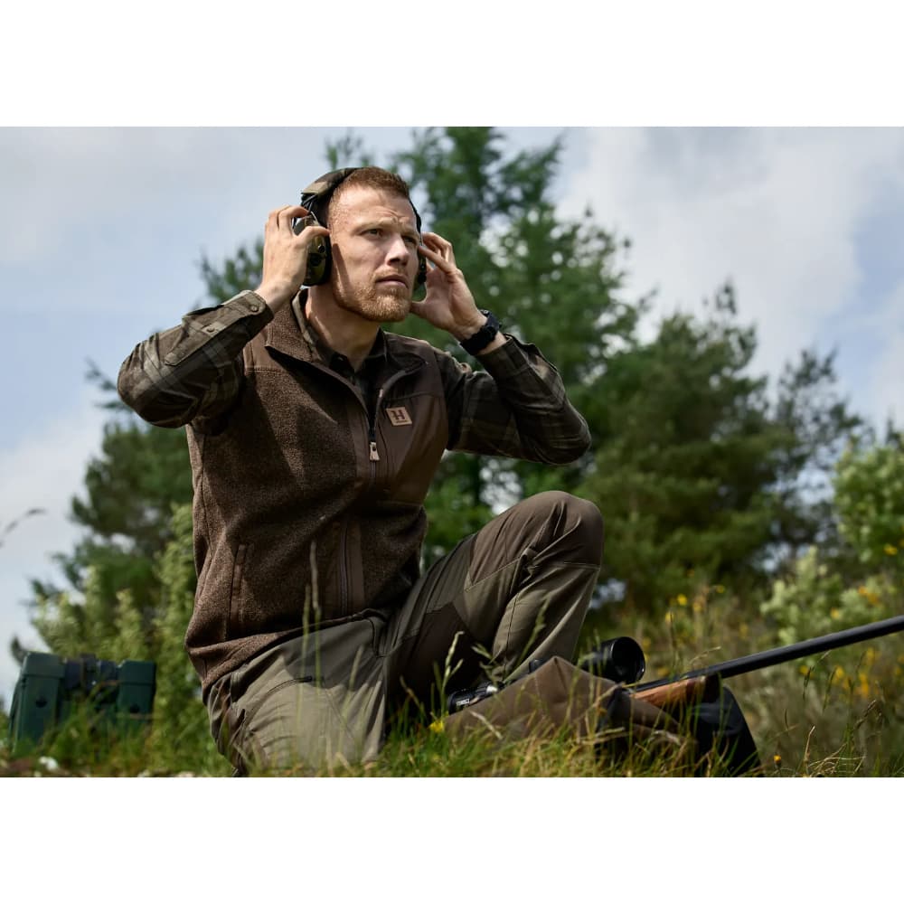 M's Härkila Kalix Fleeceväst Dark Earth, view: 3