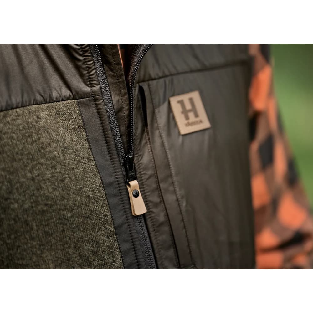 M's Härkila Kalix Fleeceväst Willow Green/Shadow Brown, view: 3