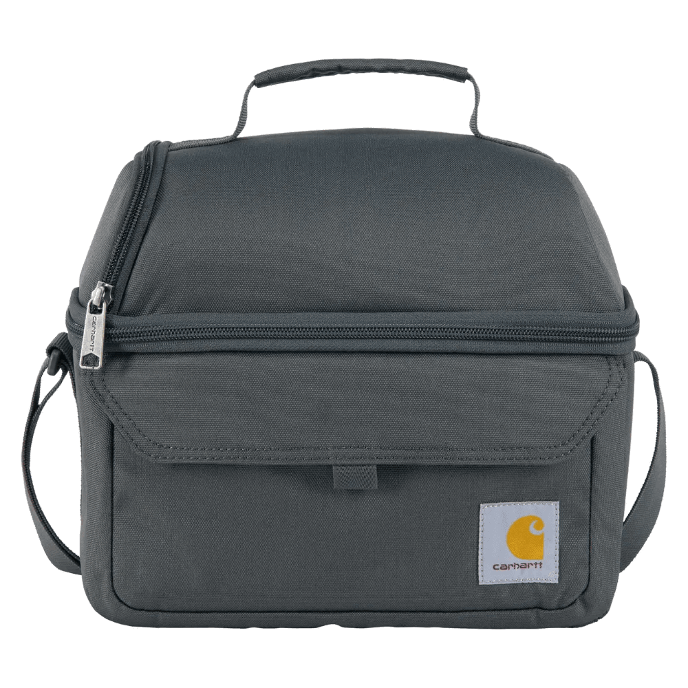 Insulated 12 Can Two Compartment Lunch Cooler Gravel, view: 0