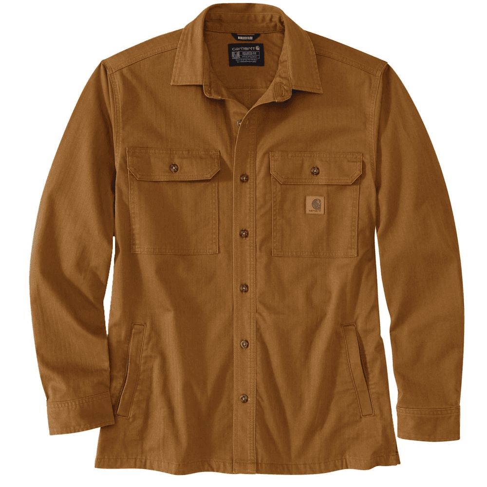 M's Newcastle Shirt Jac Carhartt Brown, view: 0