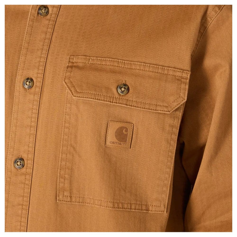 M's Newcastle Shirt Jac Carhartt Brown, view: 1