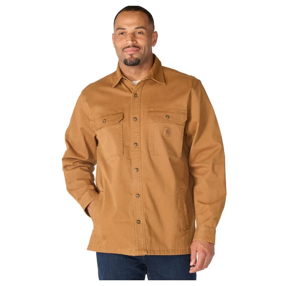M's Newcastle Shirt Jac Carhartt Brown, view: 0