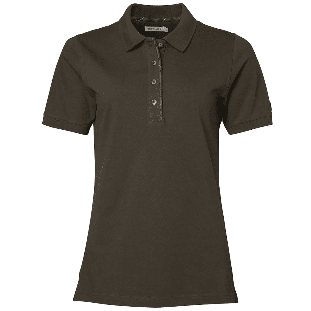 Gwyn Polo Shirt Women Leather Brown, view: 0
