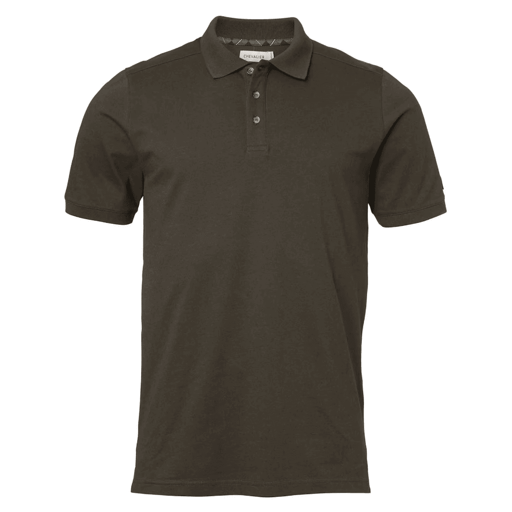 Trevor Polo Shirt Men Leather Brown, view: 0