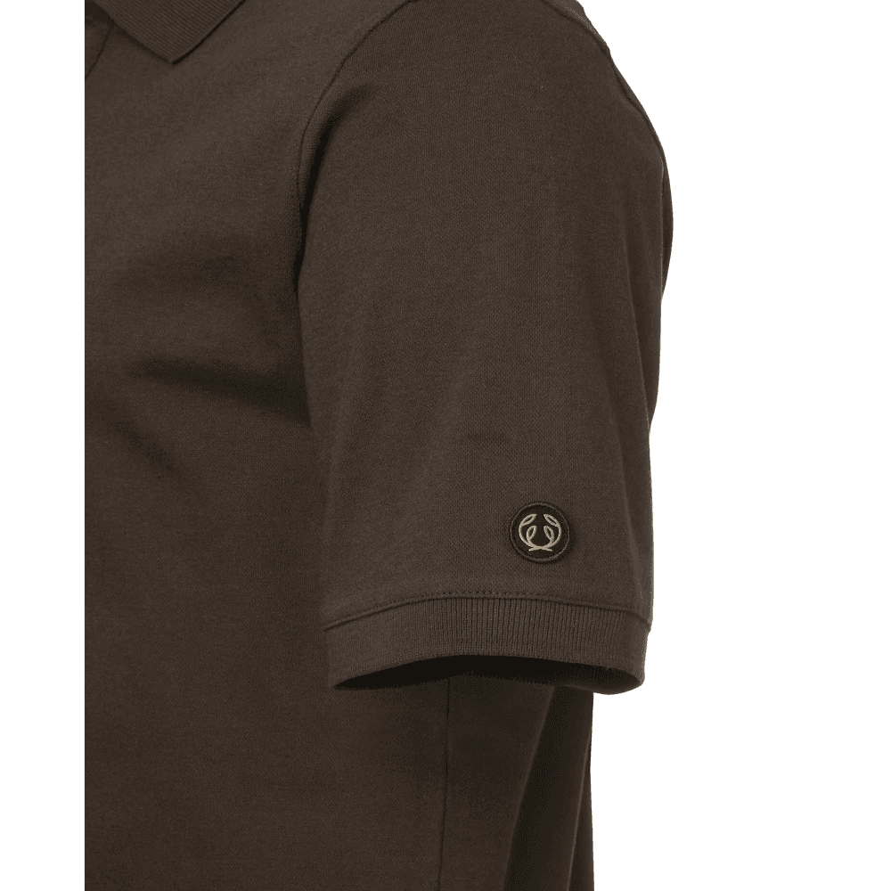 Trevor Polo Shirt Men Leather Brown, view: 2