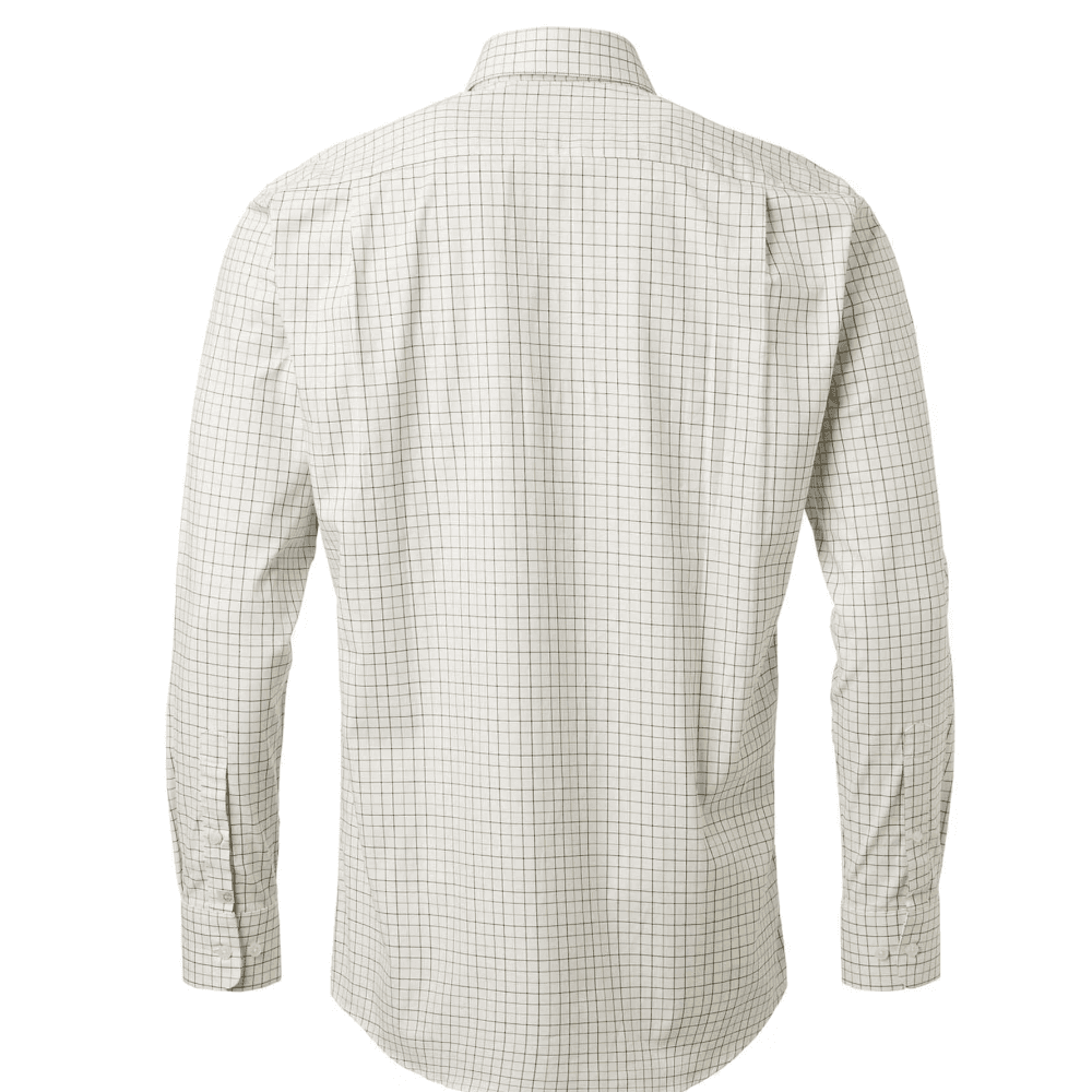 Baron Shooting Fit Stretch Shirt Men Stormy Blue Tattersall, view: 1