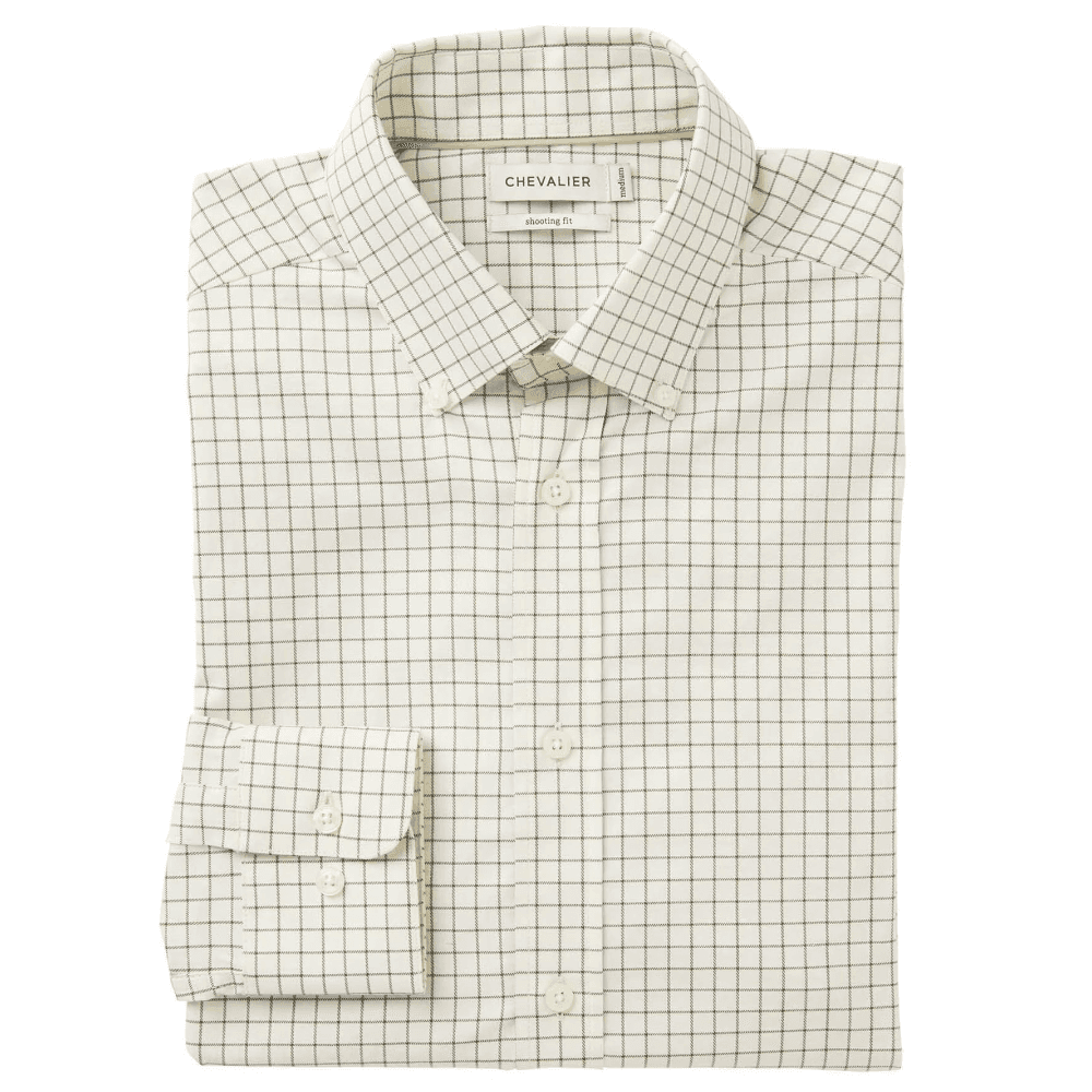 Baron Shooting Fit Stretch Shirt Men Highland Green Tattersall, view: 2