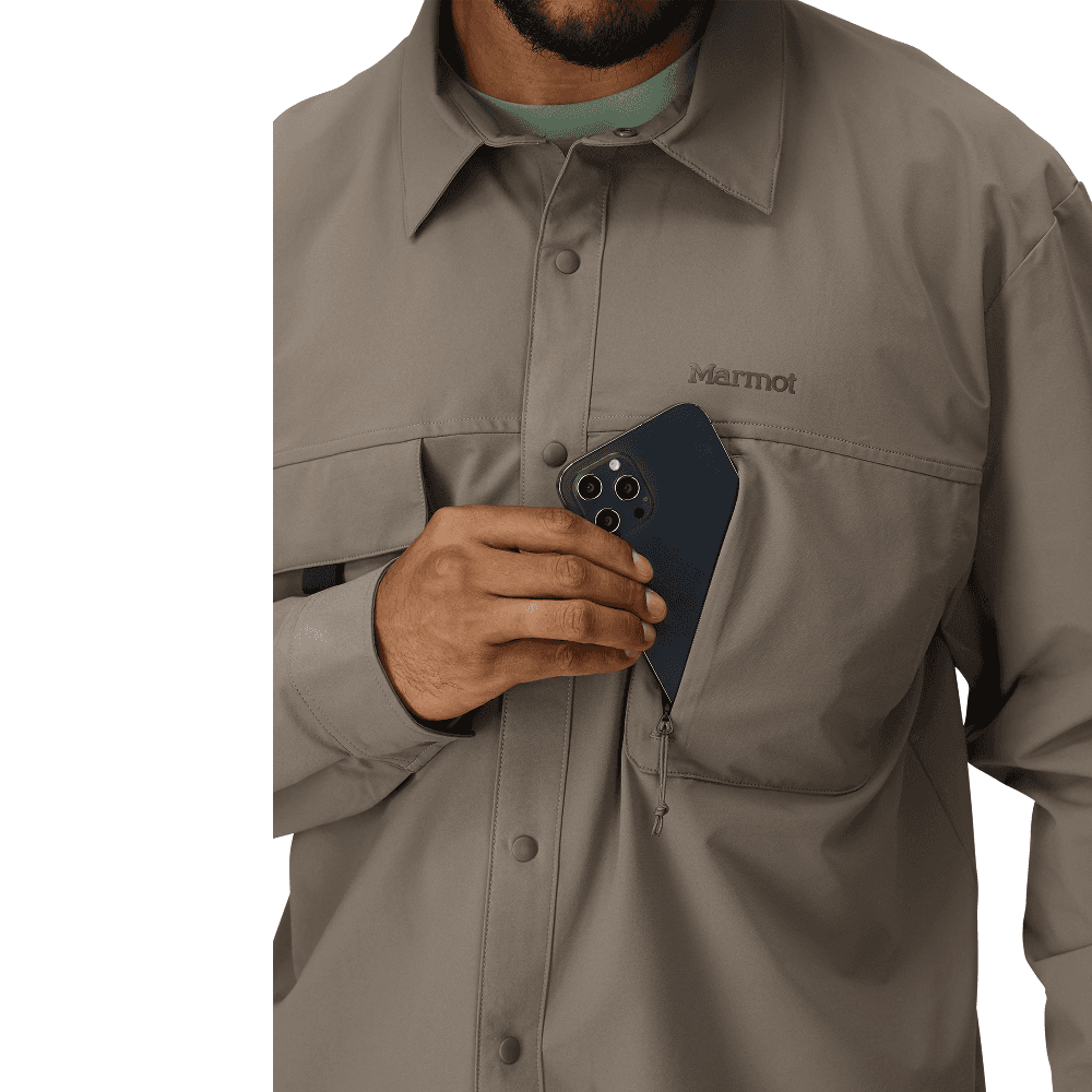 M's Airexchange Upf 40 Overshirt Claystone, view: 2
