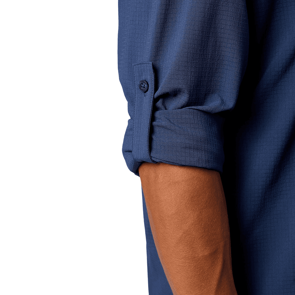 M's Airexchange Ls Shirt Nightfall Navy, view: 2