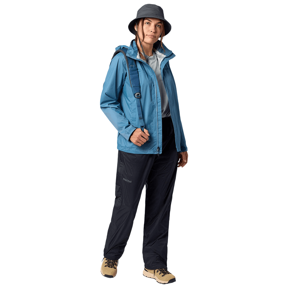 W's Wm Precip Evo Full Zip Pant Long Black, view: 2
