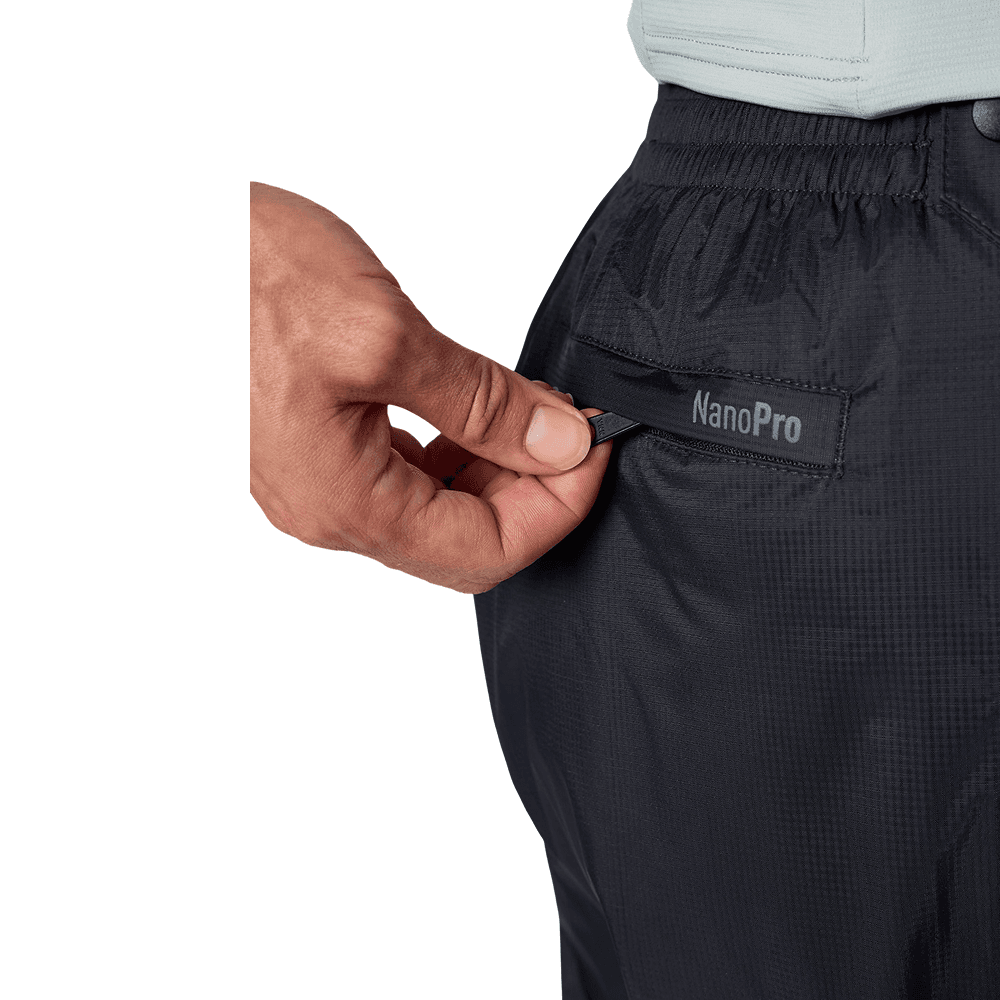 W's Wm Precip Evo Full Zip Pant Long Black, view: 8