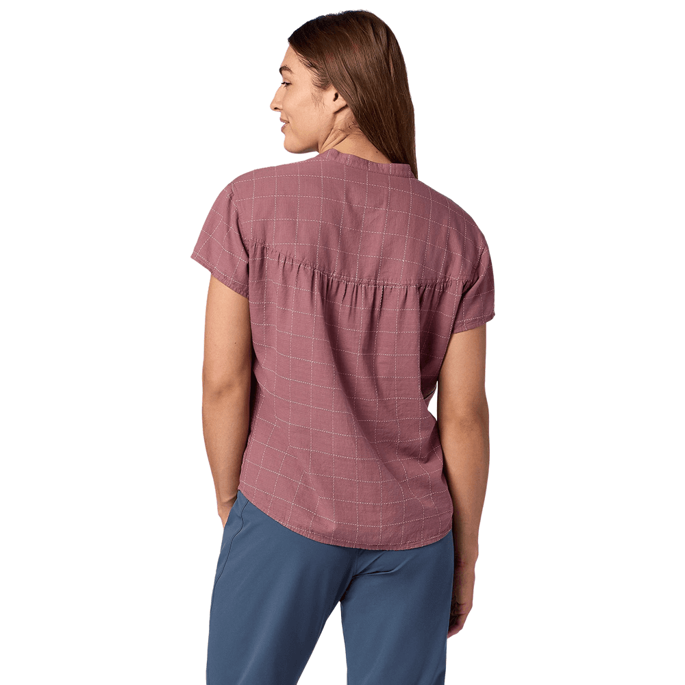 W's Rhea Ss Light Mauve Global Plaid, view: 3