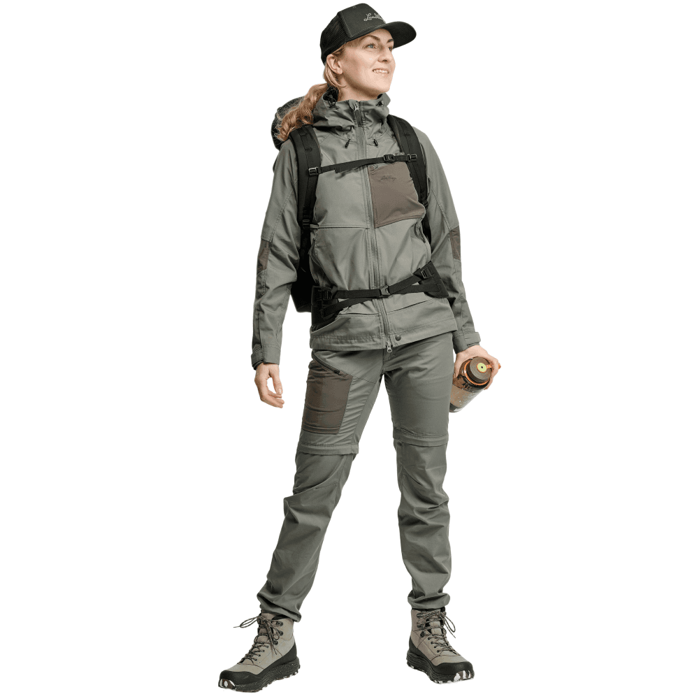 W's Tived Stretch Hybrid Jacket Aloe Green/Forest Green, view: 2