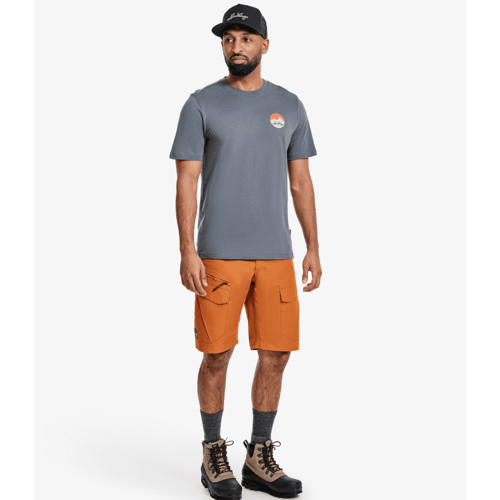 M's Järpen Printed T-Shirt Dk Sky Blue, view: 2