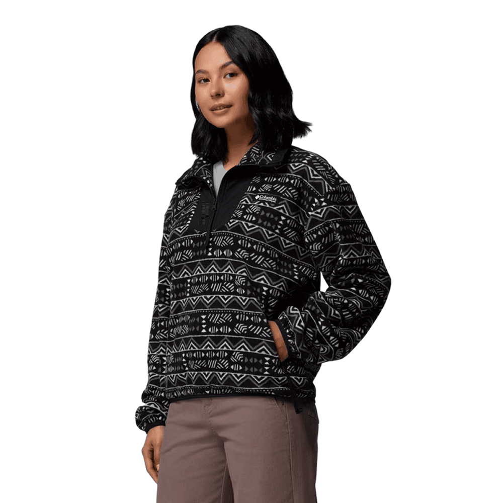 Sequoia Grove™ Printed Half Zip Black, Horizons, view: 1