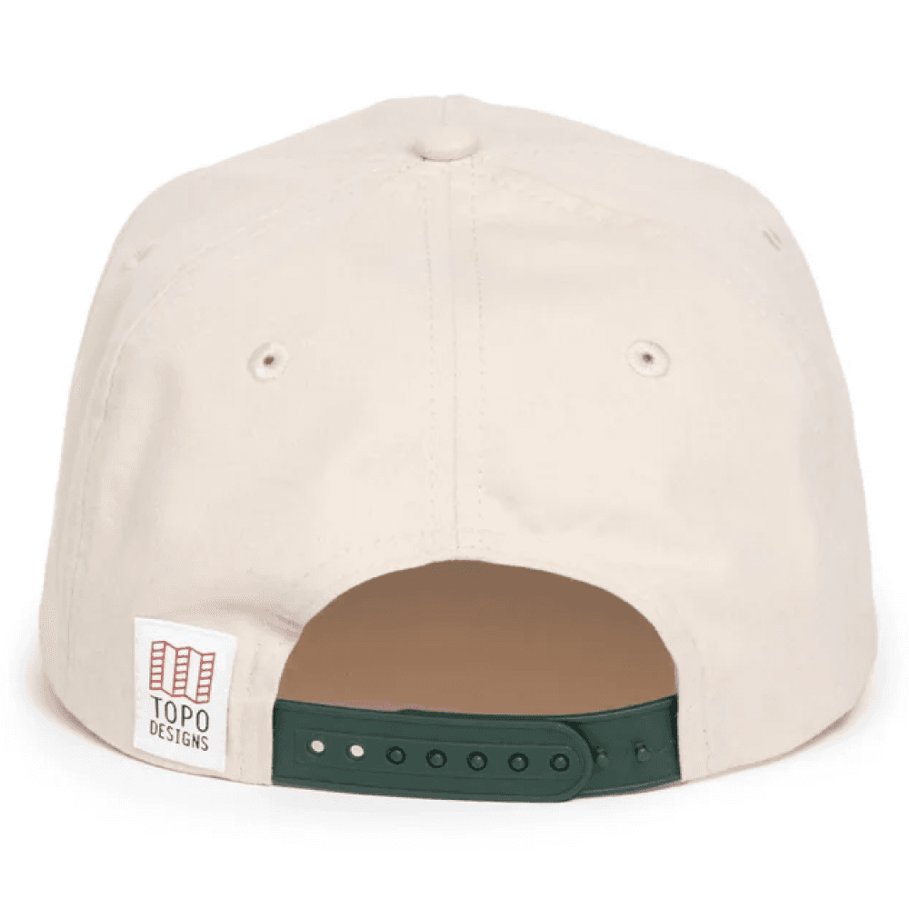 Topo Designs Twill Rope Cap - Mountain Scene Bone White | Widforss