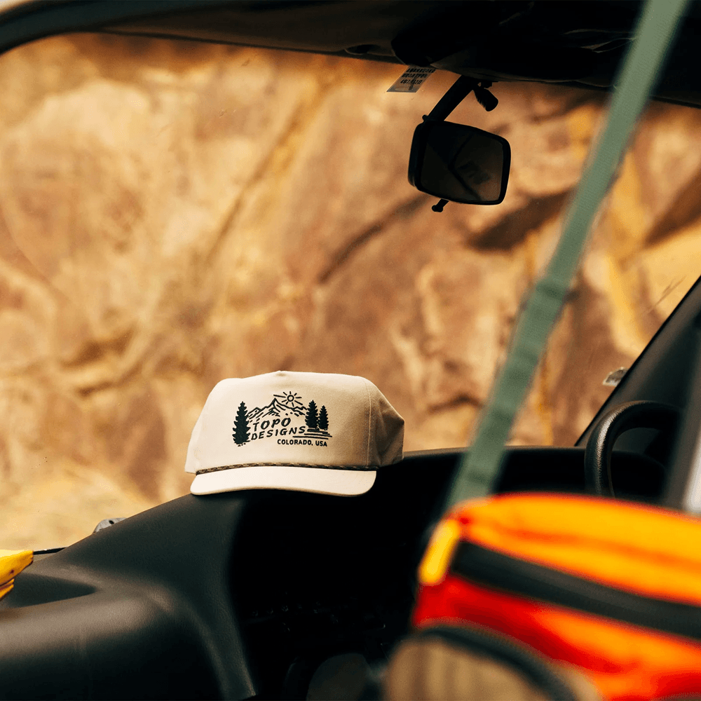 Twill Rope Cap - Mountain Scene Bone White, view: 3