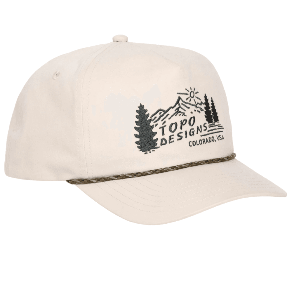 Twill Rope Cap - Mountain Scene Bone White, view: 0