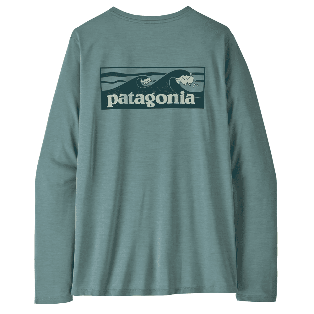 W L/S Cap Cool Daily Shirt - Board Logo Blue Sage - Light Blue Sage X-Dye, view: 1