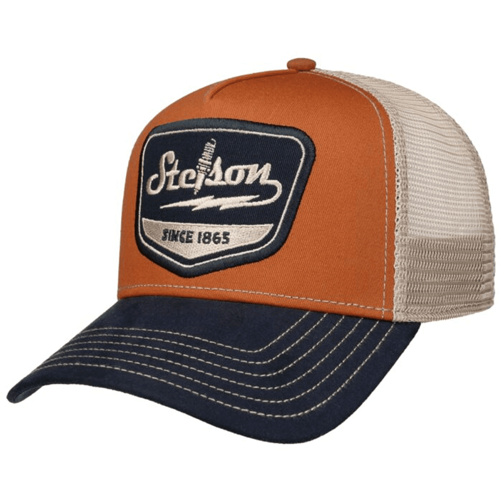 Trucker Cap Spark Plug Navy/Rust Orange, view: 0