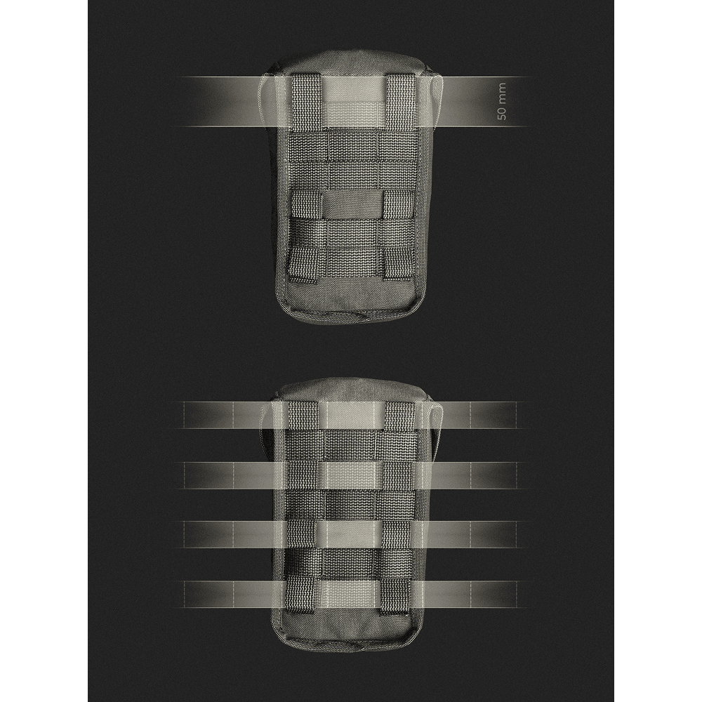 Lidded Gp Pouch 3X4 Black, view: 1
