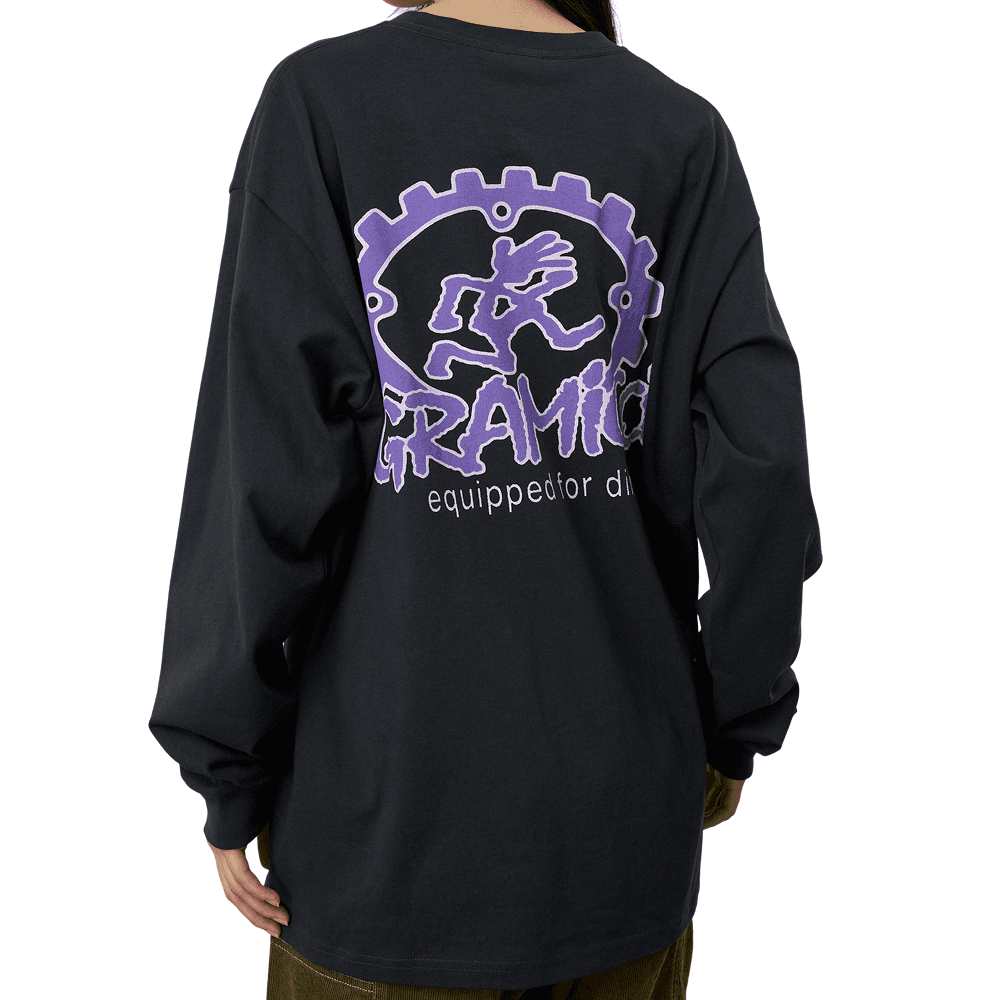 Equipped For Dirt L/S Tee Vintage Black, view: 1