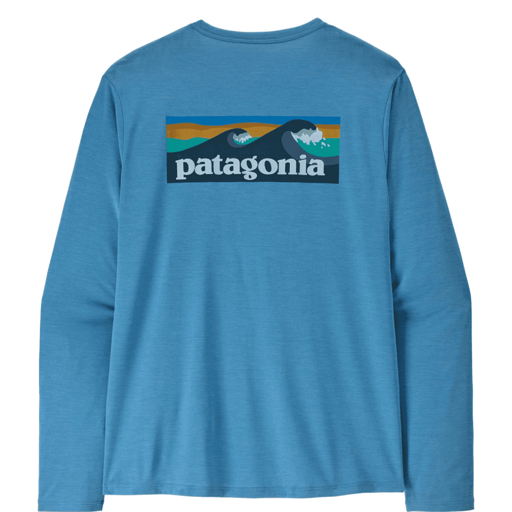 M L/S Cap Cool Daily Shirt - Board Logo Shore Blue - Light Shore Blue X-Dye, view: 2