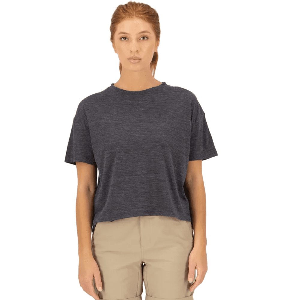 Zephyr Merino Tencel Boxy T-Shirt Smoke, view: 1