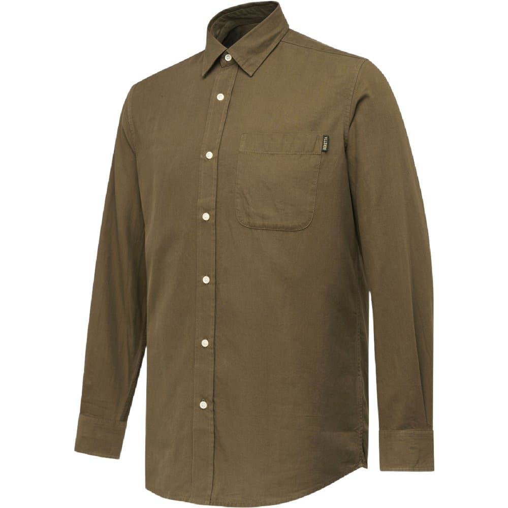 Bryggen Shirt Mud Green, view: 0