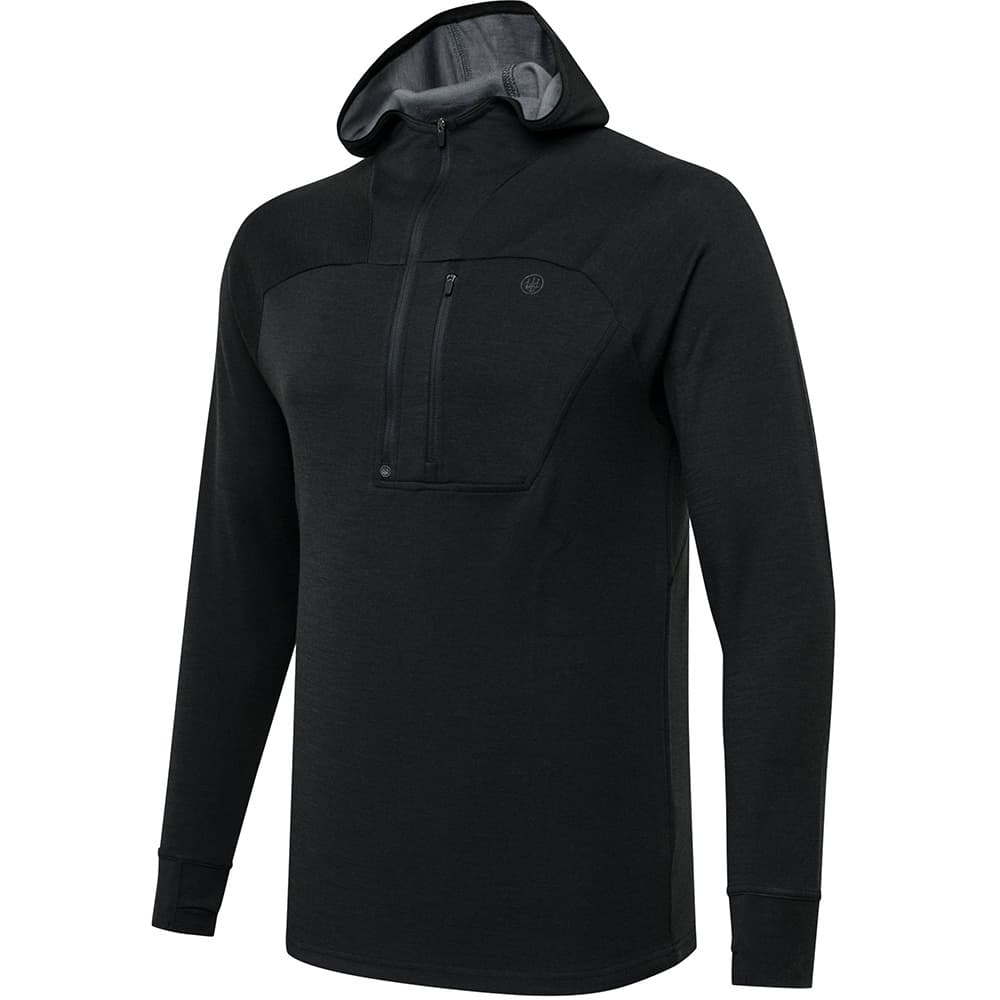 Apollo Merino Hoodie Black, view: 0