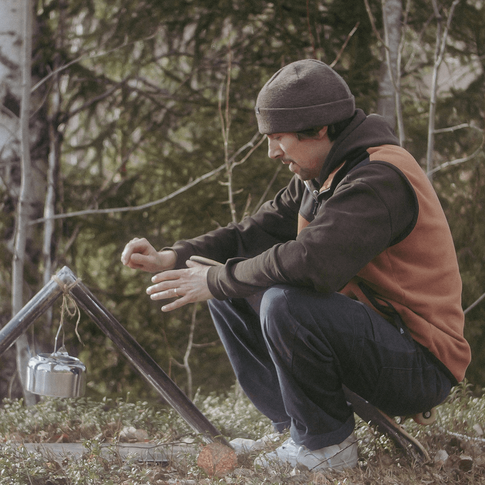 Fleece Vest "Murto" Burnt Orange, view: 2
