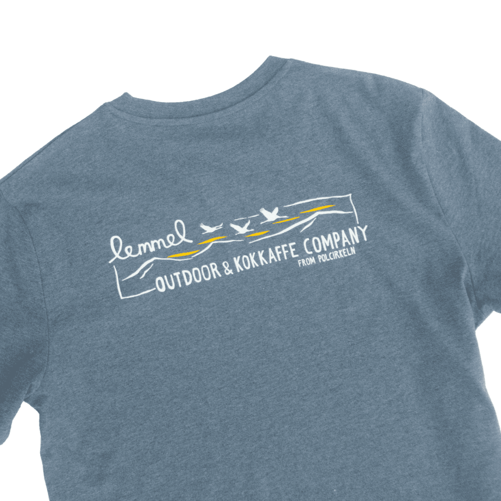 T-Shirt "Lemmel Outdoor Co." Dark Hthr Blue, view: 3