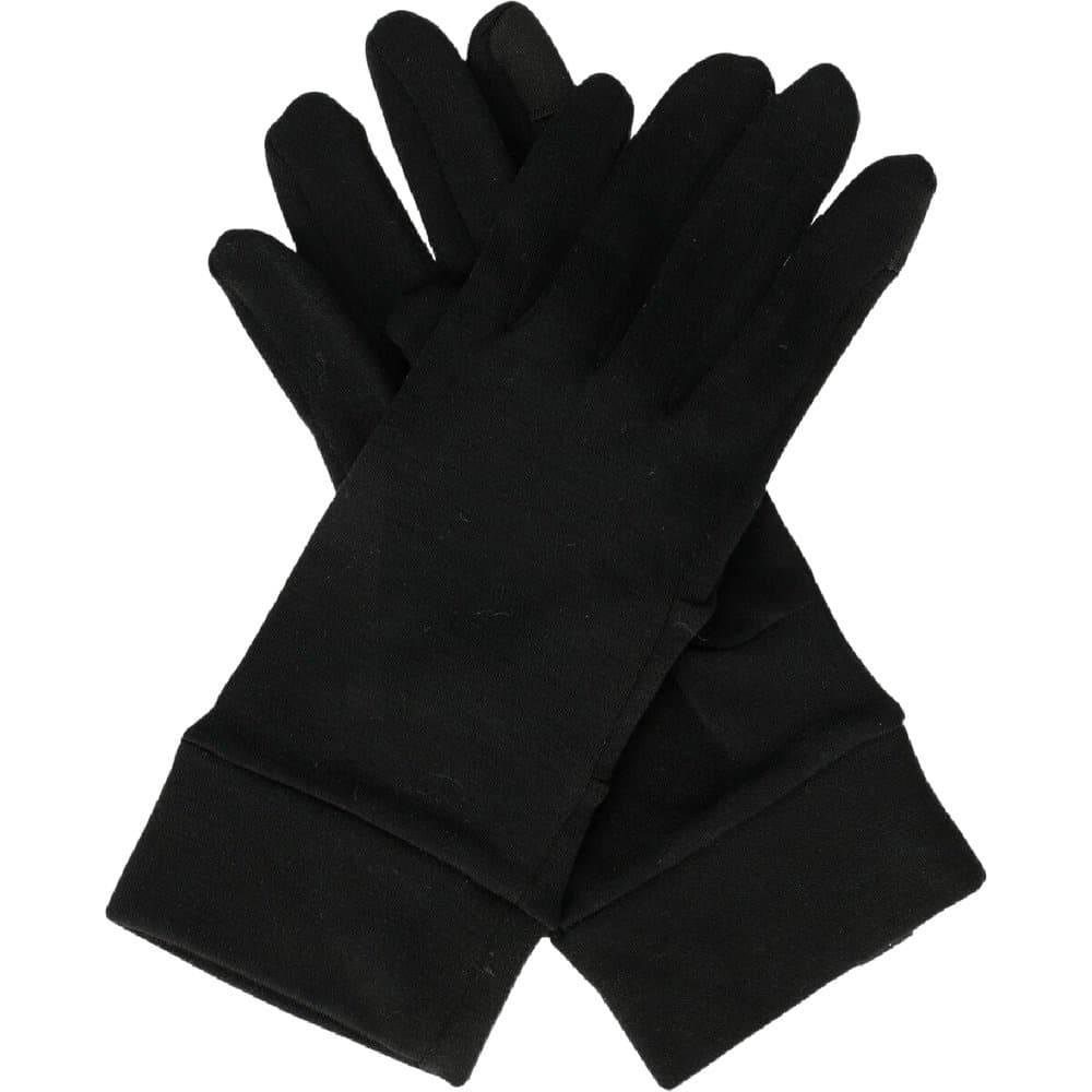 Unisex Ume Wool Liner Gloves Black, view: 1