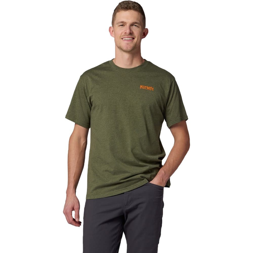 Marty Goggles Tee Ss Surplus Green Heather, view: 2