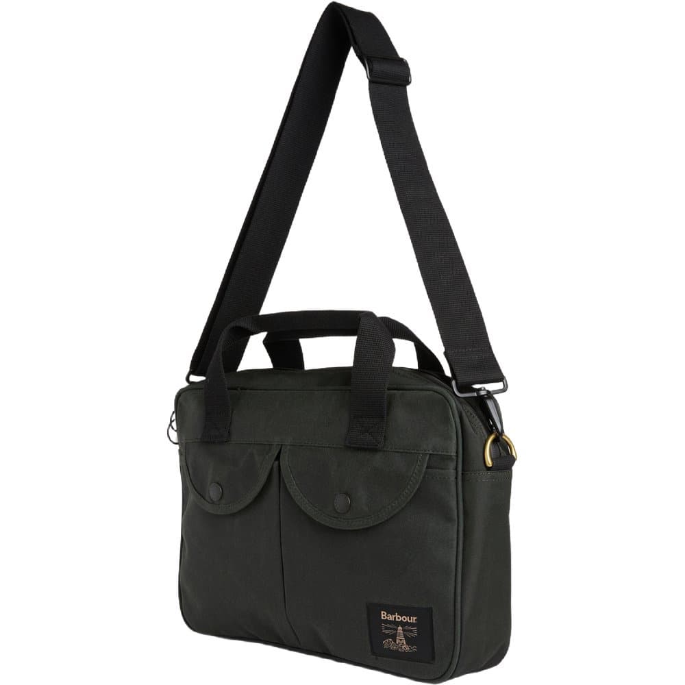 Field Waxed Laptop Bag Sage, view: 2