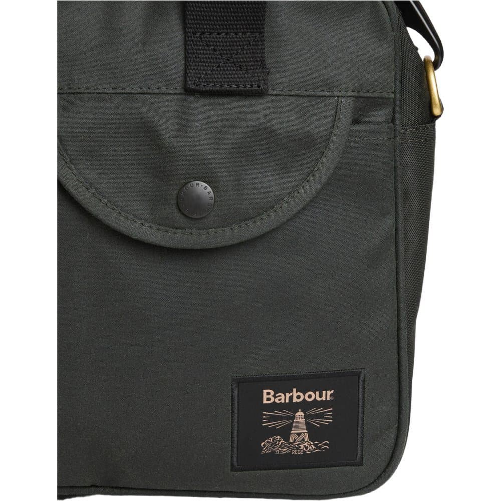 Field Waxed Laptop Bag Sage, view: 3