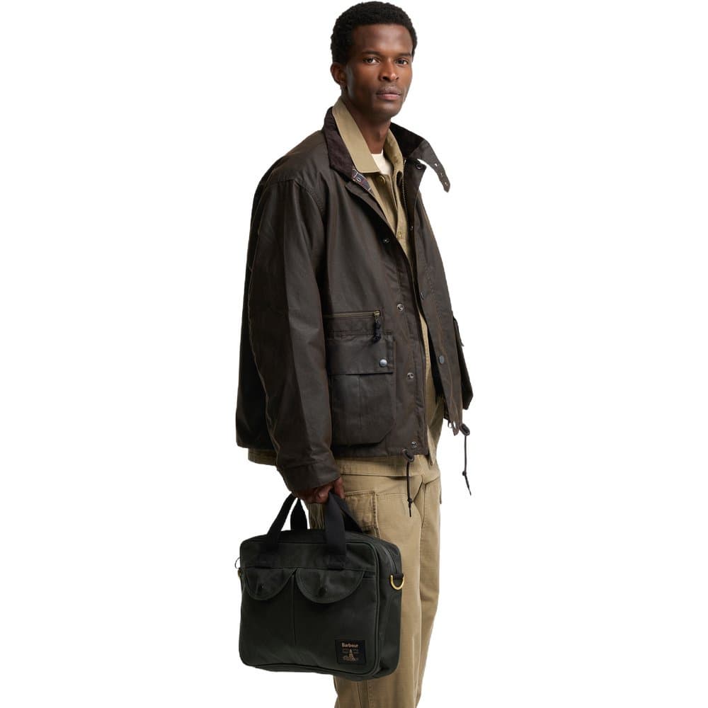 Field Waxed Laptop Bag Sage, view: 5