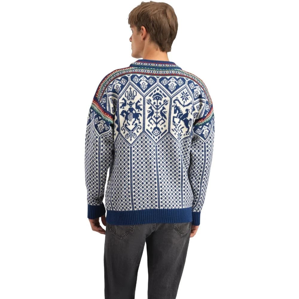 1994 Masc Sweater Indigo Mustard Bottlegreen, view: 3