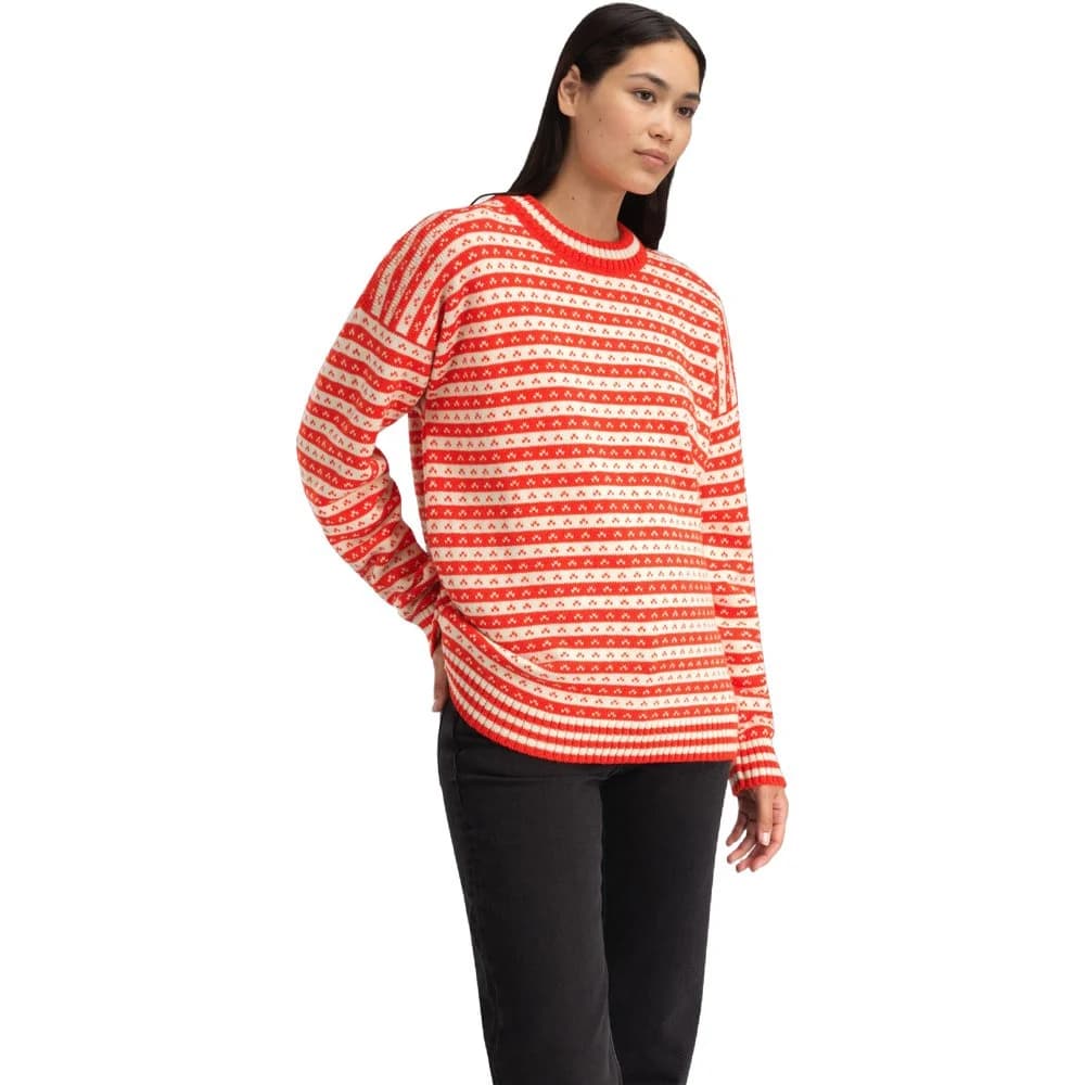 Skipsleia Unisex Sweater Roth Red Natural White, view: 2
