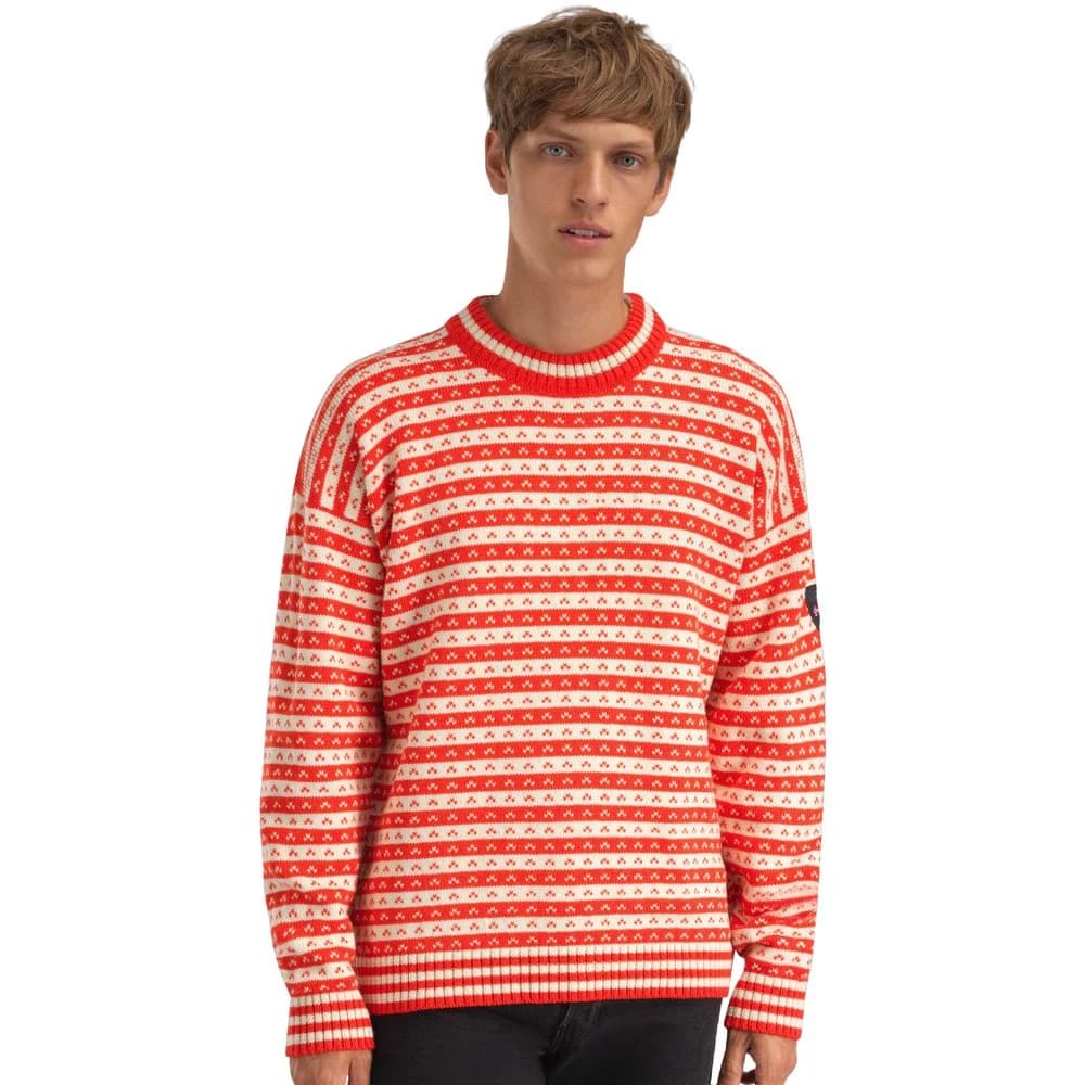 Skipsleia Unisex Sweater Roth Red Natural White, view: 1