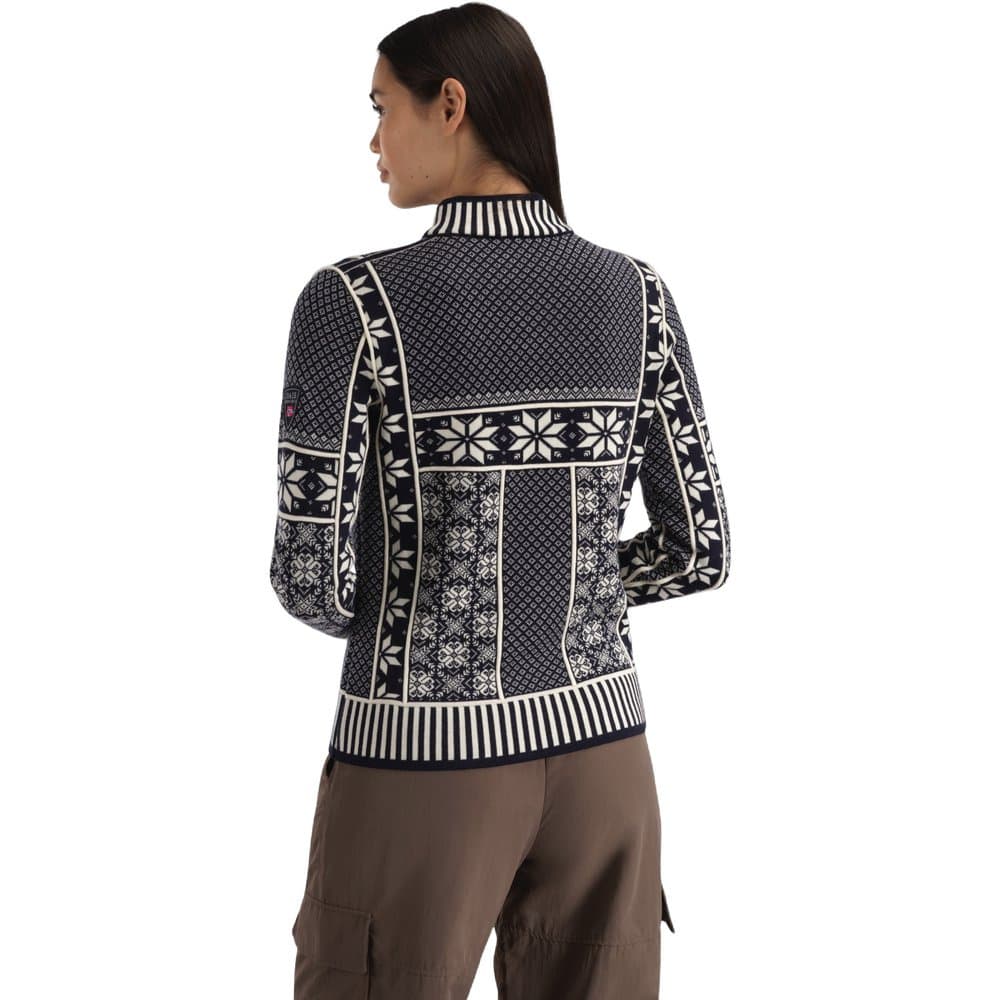 Vardasen Fem. Sweater Marine Offwhite, view: 2