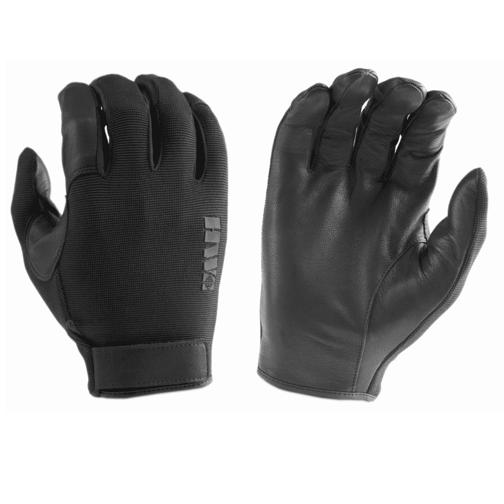 Gear Gloves Spandex Knit & Goatskin Leather Glove Black, view: 0