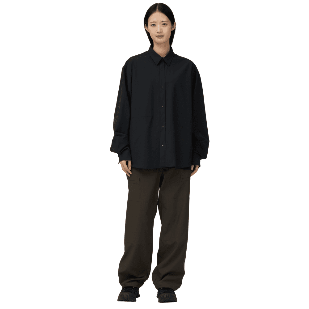 Water-Repellent Stretch Shirt Black, view: 2