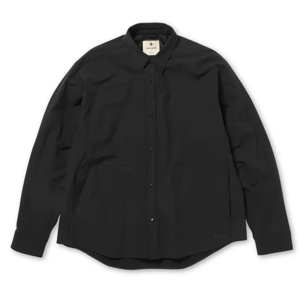Water-Repellent Stretch Shirt Black, view: 0
